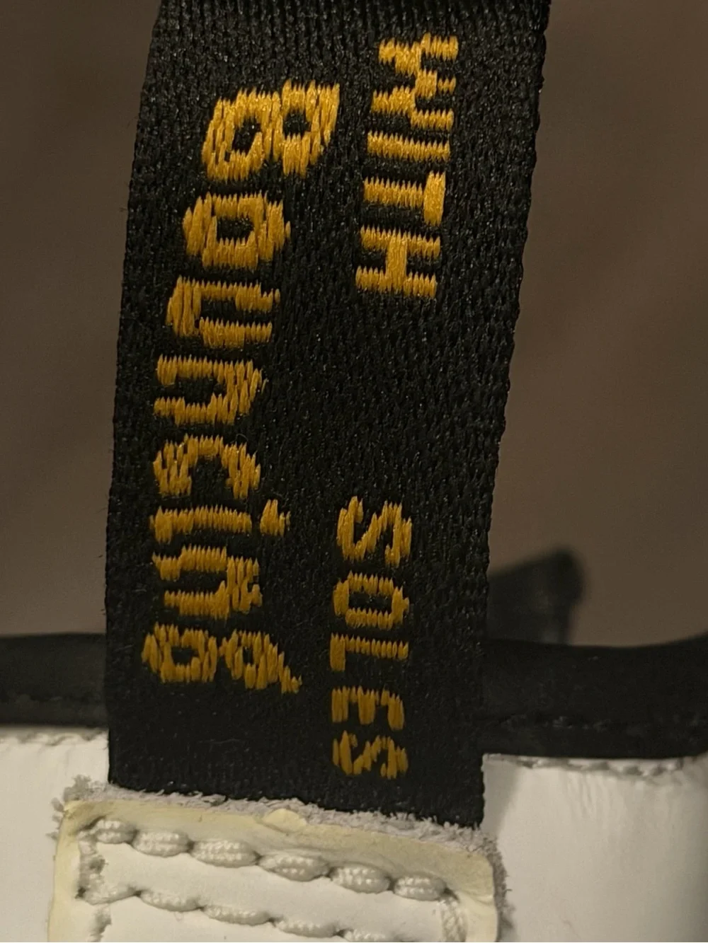 Dr. Martens Kids White and Black Lace-Up Boots